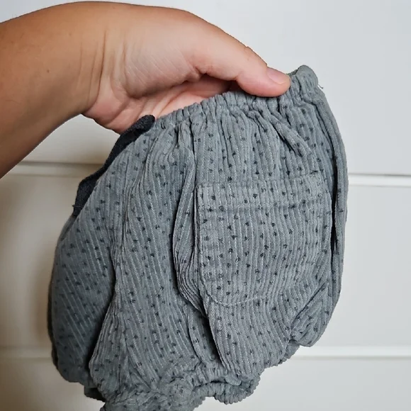 Zara Kids Blue Corduroy Shorts/bloomers Heart Print Polka Dot - Picture 4 of 5